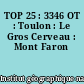 TOP 25 : 3346 OT : Toulon : Le Gros Cerveau : Mont Faron