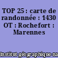 TOP 25 : carte de randonnée : 1430 OT : Rochefort : Marennes