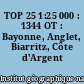 TOP 25 1:25 000 : 1344 OT : Bayonne, Anglet, Biarritz, Côte d'Argent