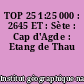 TOP 25 1:25 000 : 2645 ET : Sète : Cap d'Agde : Etang de Thau