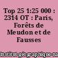 Top 25 1:25 000 : 2314 OT : Paris, Forêts de Meudon et de Fausses Reposes