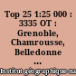Top 25 1:25 000 : 3335 OT : Grenoble, Chamrousse, Belledonne : carte de randonnée