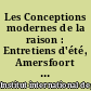 Les Conceptions modernes de la raison : Entretiens d'été, Amersfoort 1938 : II : Raison et histoire