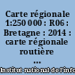 Carte régionale 1:250 000 : R06 : Bretagne : 2014 : carte régionale routière et touristique