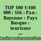 TOP 100 1:100 000 : 166 : Pau : Bayonne : Pays Basque : tourisme et découverte