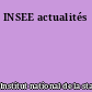 INSEE actualités