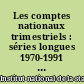 Les comptes nationaux trimestriels : séries longues 1970-1991 en base 1980