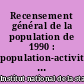 Recensement général de la population de 1990 : population-activité-ménages : le département et ses principales communes : 49 Maine-et-Loire