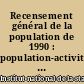 Recensement général de la population de 1990 : population-activité-ménages : le département et ses principales communes : 85 Vendée