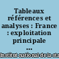 Tableaux références et analyses : France : exploitation principale : régions, départements : recensement de la population de mars 1999