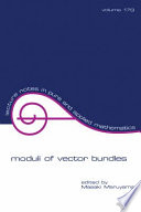 Moduli of vector bundles