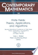 Finite fields : theory, applications, and algorithms