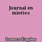 Journal en miettes