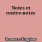 Notes et contre-notes