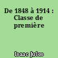 De 1848 à 1914 : Classe de première