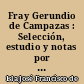 Fray Gerundio de Campazas : Selección, estudio y notas por Francisco Esteve