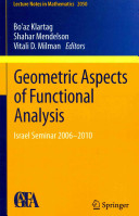 Geometric aspects of functional analysis : Israel Seminar 2006-2010 : GAFA 2006-2010