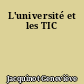 L'université et les TIC