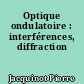Optique ondulatoire : interférences, diffraction