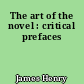 The art of the novel : critical prefaces