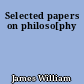 Selected papers on philoso[phy