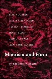 Marxism and form : twentieth-century dialectical theories of literature