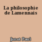 La philosophie de Lamennais