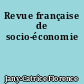 Revue française de socio-économie
