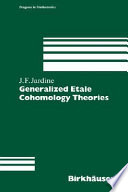 Generalized Etale cohomology theories