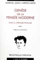 Genèse de la pensée moderne dans la littérature française : essai