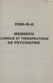 DSM-III-R, mémento clinique et thérapeutique de psychiatrie
