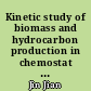 Kinetic study of biomass and hydrocarbon production in chemostat cultures of the microalga Botryococcus braunii : a physiological approach