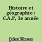 Histoire et géographie : C.A.P, 3e année