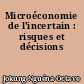 Microéconomie de l'incertain : risques et décisions