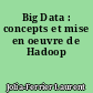 Big Data : concepts et mise en oeuvre de Hadoop