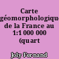 Carte géomorphologique de la France au 1:1 000 000 (quart Nord-Est)