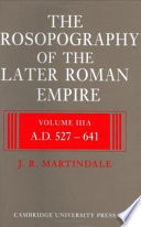 Prosopography of the Later Roman Empire, 3