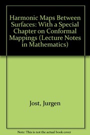 Harmonic maps between surfaces : with a special chapter on conformal mappings