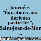 Journées "Équations aux dérivées partielles", Saint-Jean-de-Monts, 31 mai - 4 juin, 1999
