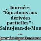 Journées "Équations aux dérivées partielles" : Saint-Jean-de-Monts, 1er au 5 juin 1992