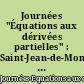 Journées "Équations aux dérivées partielles" : Saint-Jean-de-Monts, 29 mai au 2 juin 1995