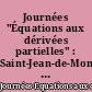 Journées "Équations aux dérivées partielles" : Saint-Jean-de-Monts, 6-10 juin 1978