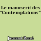 Le manuscrit des "Contemplations"