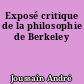 Exposé critique de la philosophie de Berkeley