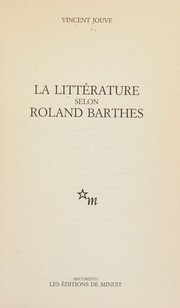 La littérature selon Roland Barthes