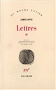 Lettres : III : [1915-1931]