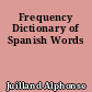 Frequency Dictionary of Spanish Words