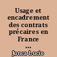 Usage et encadrement des contrats précaires en France et en Espagne : Lucie Junca
