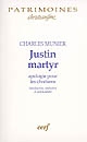 Justin martyr : apologie pour les chrétiens : introduction, traduction et commentaire
