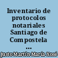 Inventario de protocolos notariales Santiago de Compostela : 1506-1896